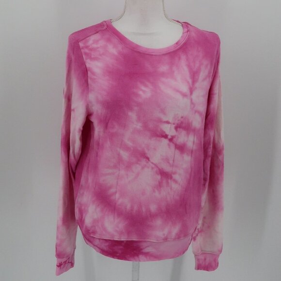 Wildfox Love Potion Super Soft Pink White Tie Dye Sweatshirt Size Medium NWT - Picture 1 of 5